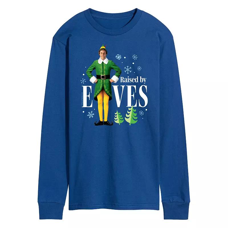 Men's Elf Raised By Elves Long Sleeve Tee,  Product Image