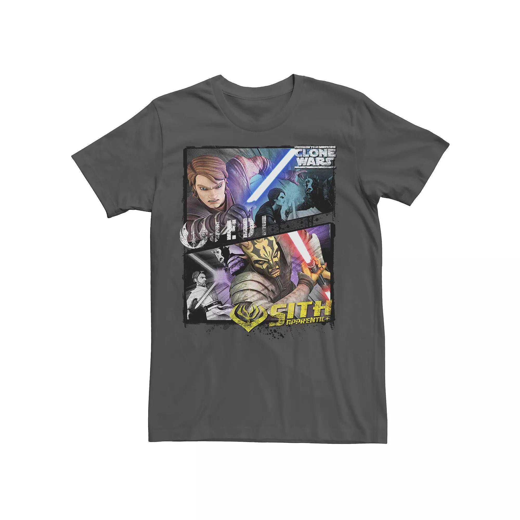 Men's Star Wars: The Clone Wars Jedi & Sith Panels Tee,  Product Image