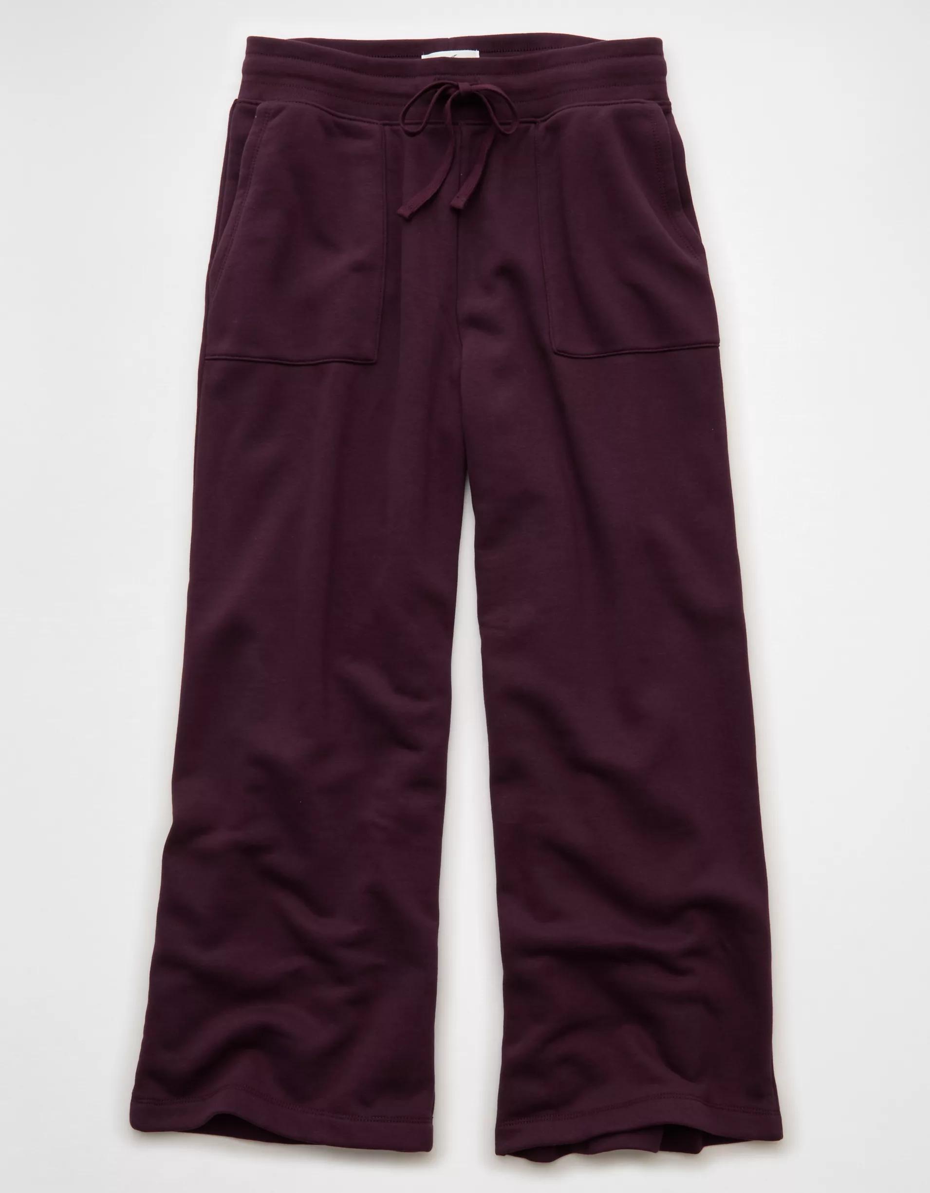 AE Everyday Luxe Wide-Leg Sweatpant Product Image