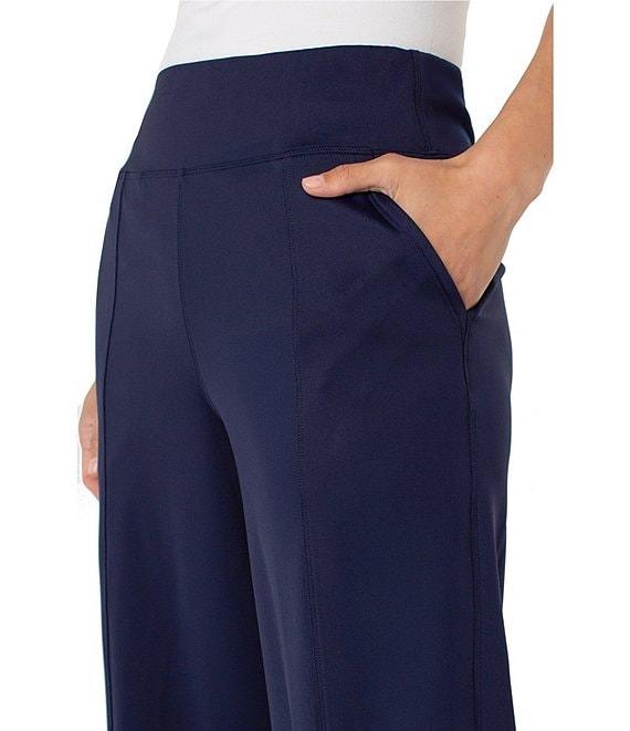 Liverpool Los Angeles Tech Knit Wide Leg Mid Rise Pants Product Image