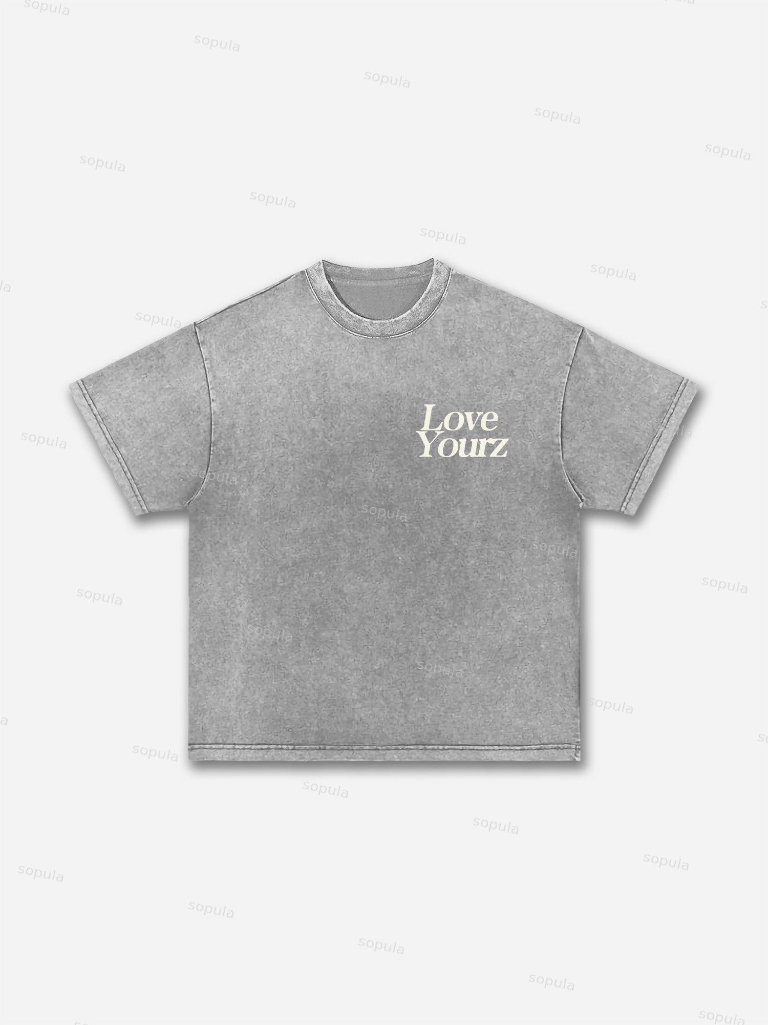 Cross Jesus Graphic Acid Wash T-shirt Product Image