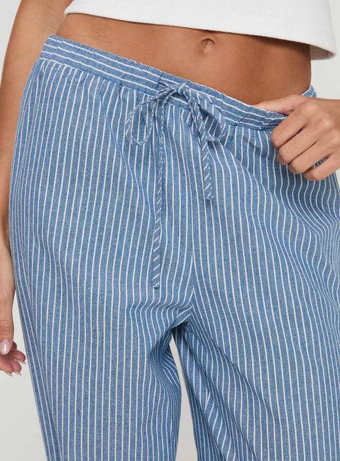 Veridian Pants Blue Stripe Product Image