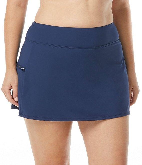 Beach House Plus Size Paloma Beach Solids Emma Swim Skort Product Image