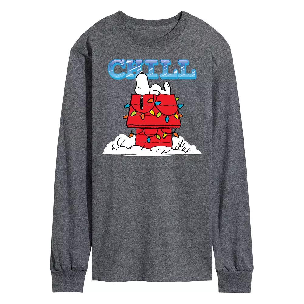 Men's Peanuts Snoopy Chill Long Sleeve Tee,  Product Image