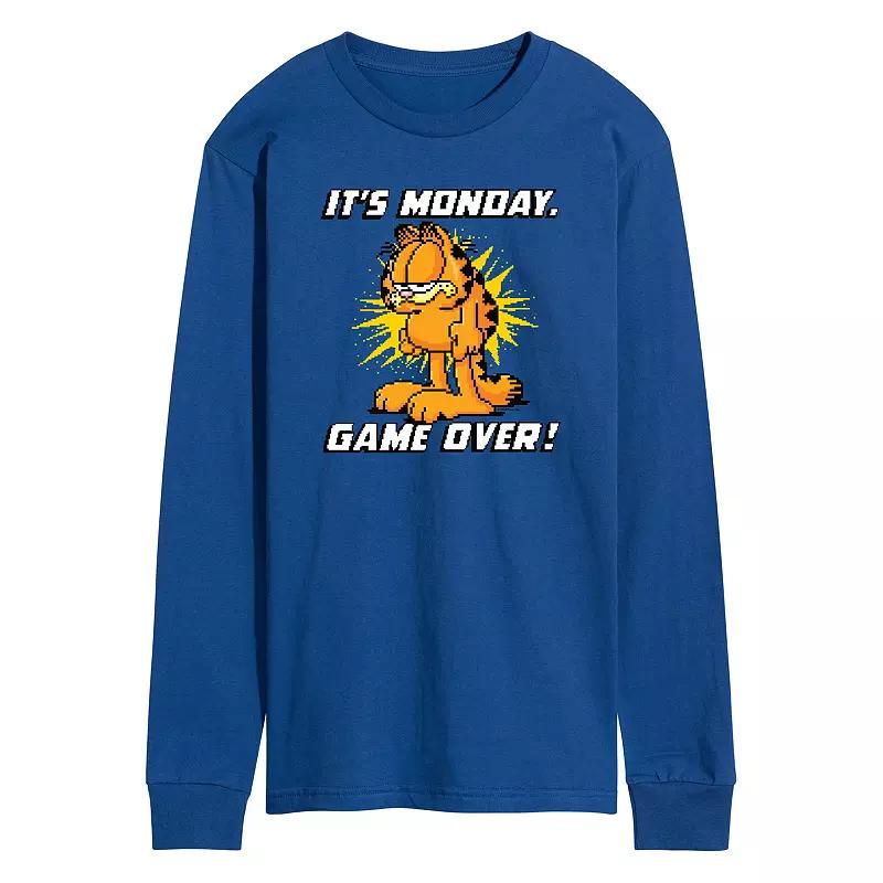 Men's Garfield It's Monday Long Sleeve Graphic Tee,  Product Image