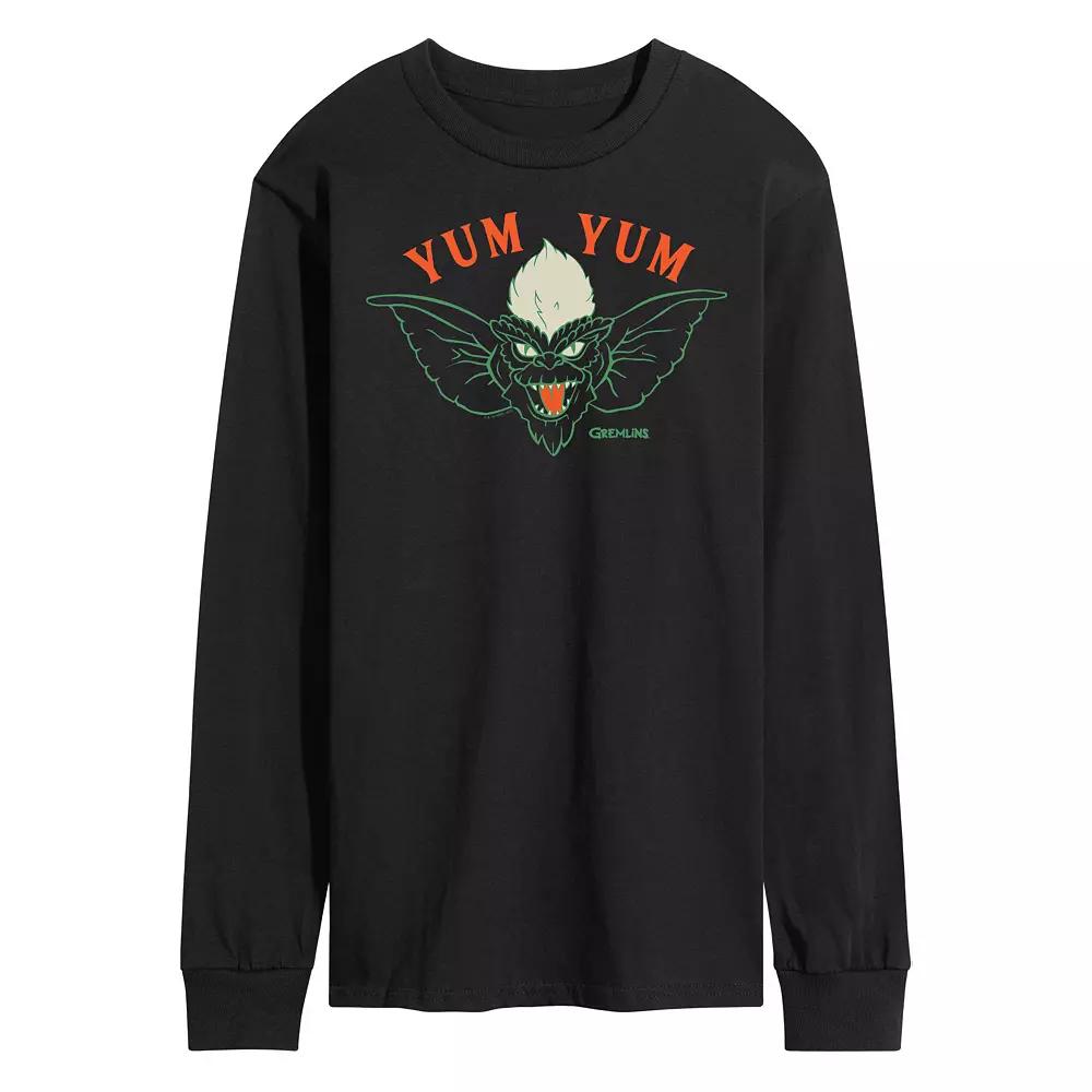 Men's Gremlins Yum Yum Long Sleeve Graphic Tee,  Product Image