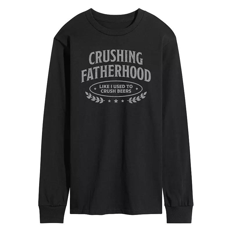 Men's Crushing Fatherhood Long Sleeve Graphic Tee,  Product Image