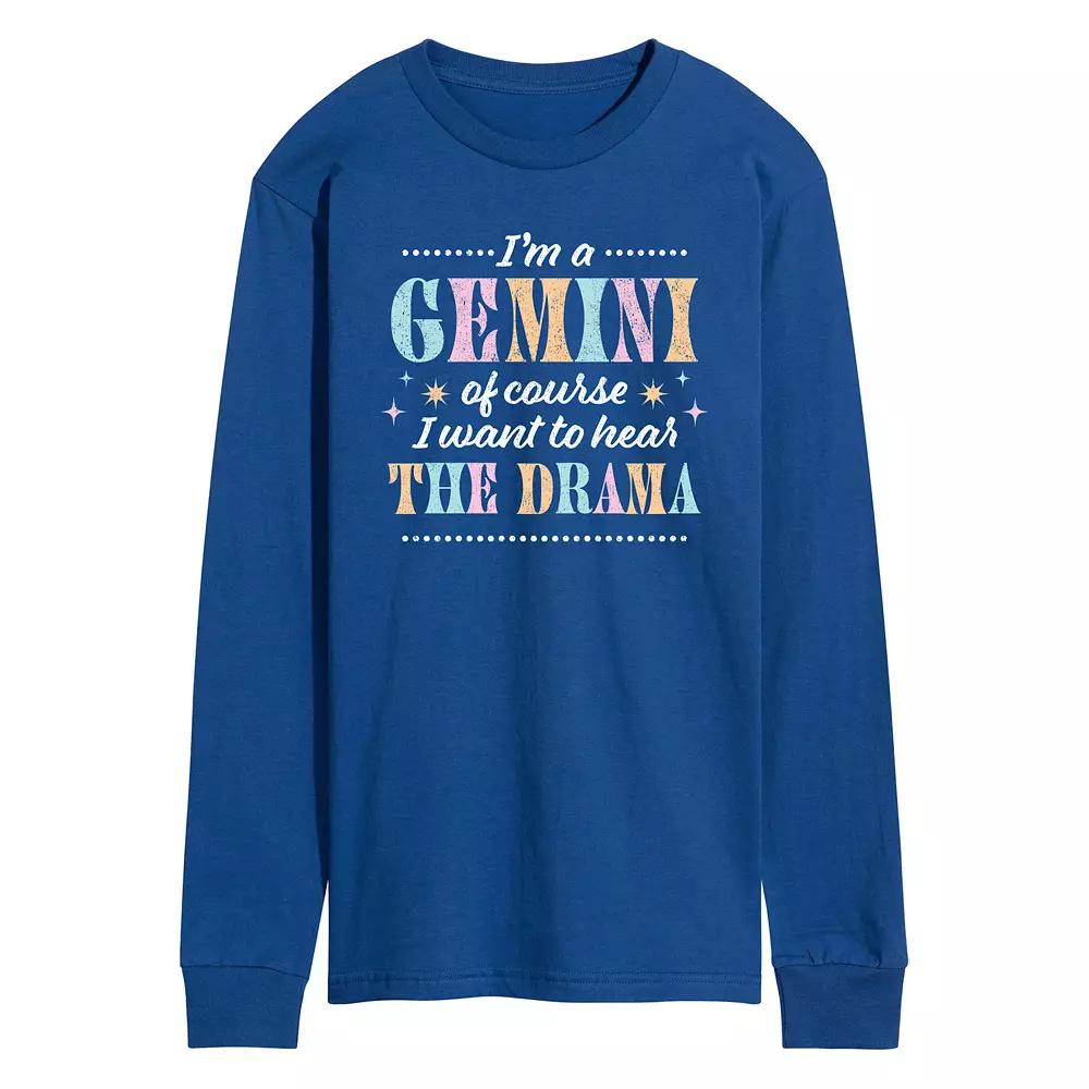 Men's I'm A Gemini Long Sleeve Graphic Tee,  Product Image