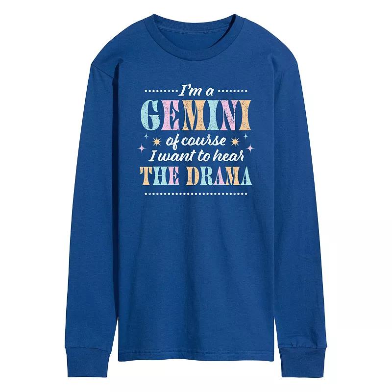 Men's I'm A Gemini Long Sleeve Graphic Tee,  Product Image