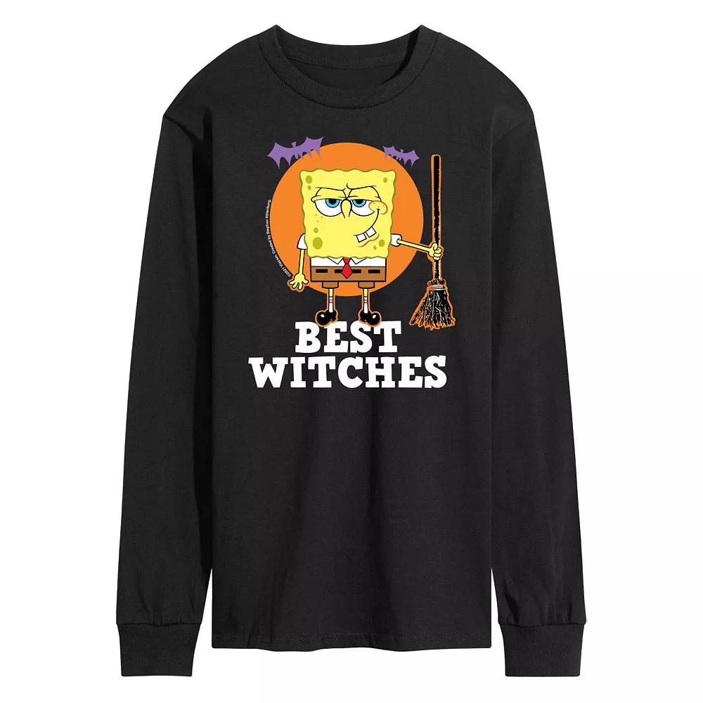 Men's SpongeBob SquarePants Best Witches Long Sleeve Tee,  Product Image