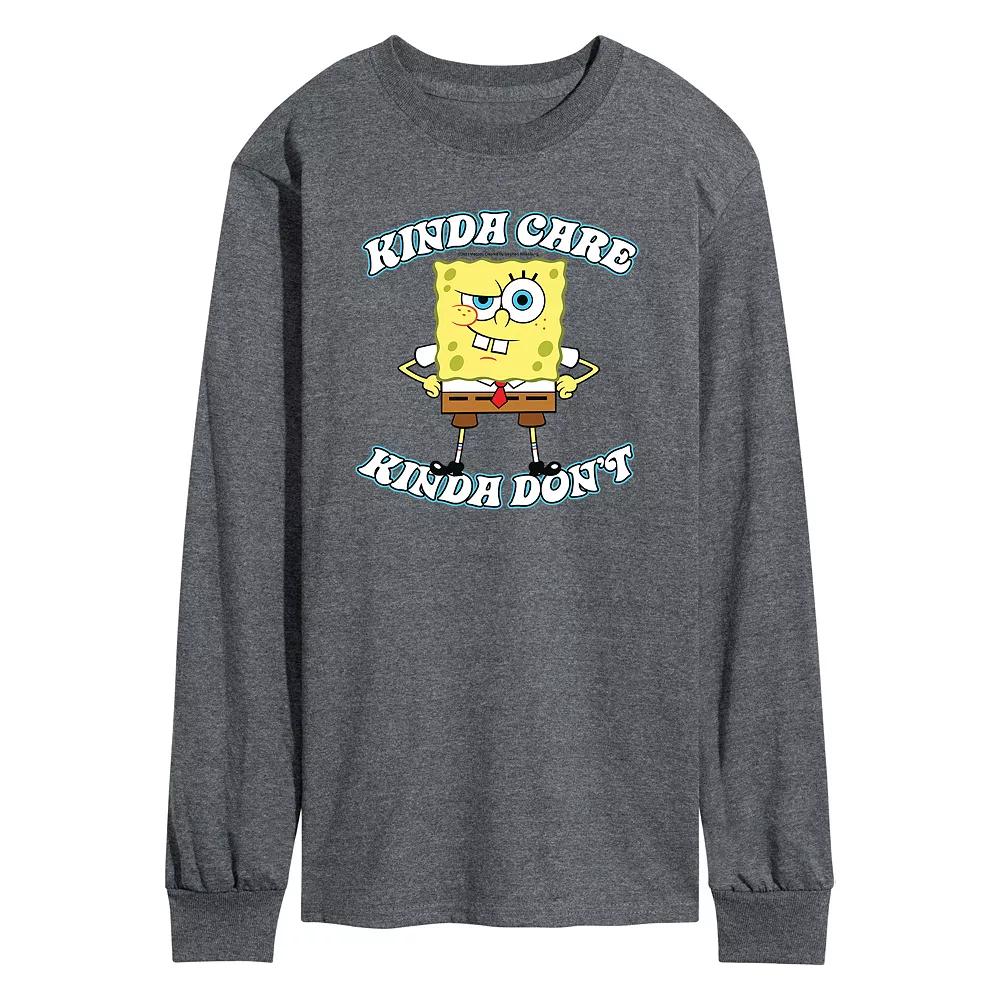 Mens SpongeBob SquarePants Kinda Care Tee Product Image