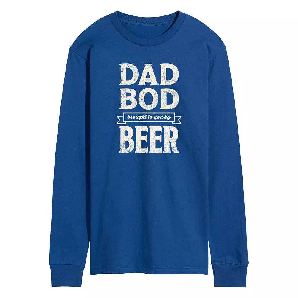 Men's Dad Bod By Beer Long Sleeve,  Product Image