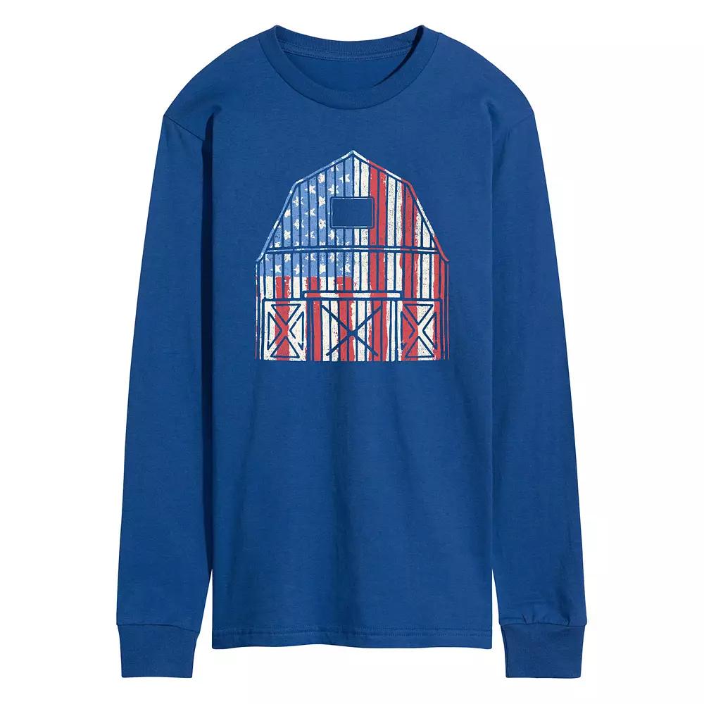 Men's USA Barn Long Sleeve Graphic Tee.,  Product Image