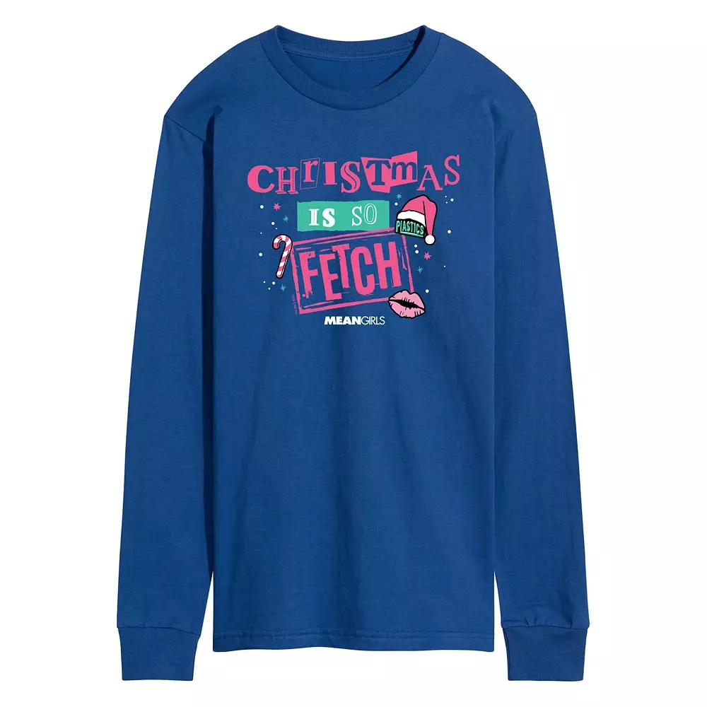 Men's Mean Girls Christmas Is So Fetch Long Sleeve Graphic Tee,  Product Image