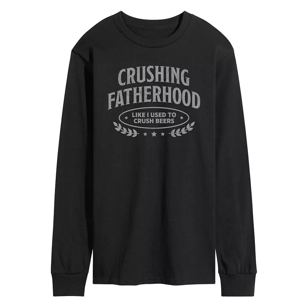 Men's Crushing Fatherhood Long Sleeve Graphic Tee,  Product Image