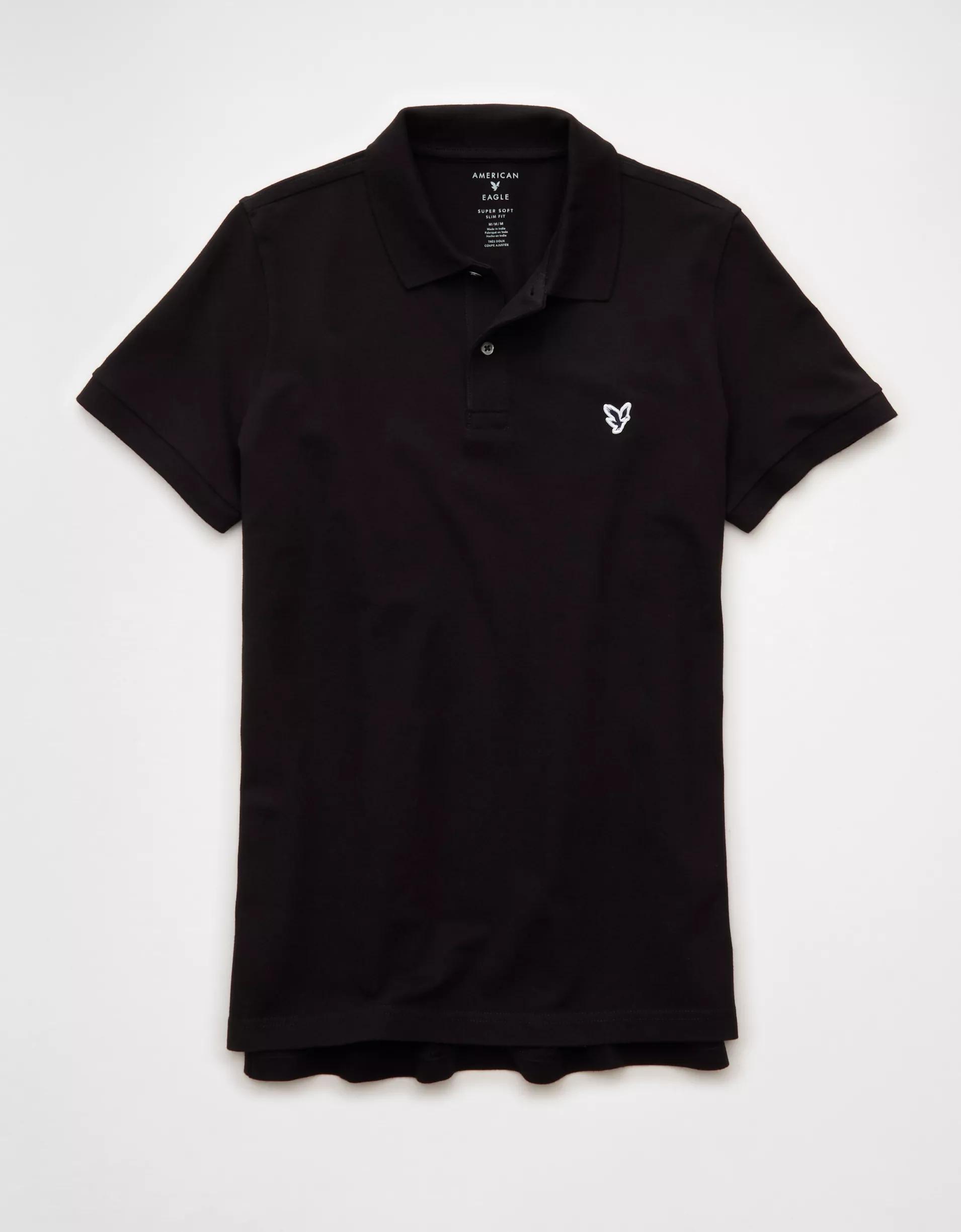 AE Lived-In Slim Fit Pique Polo Shirt Product Image