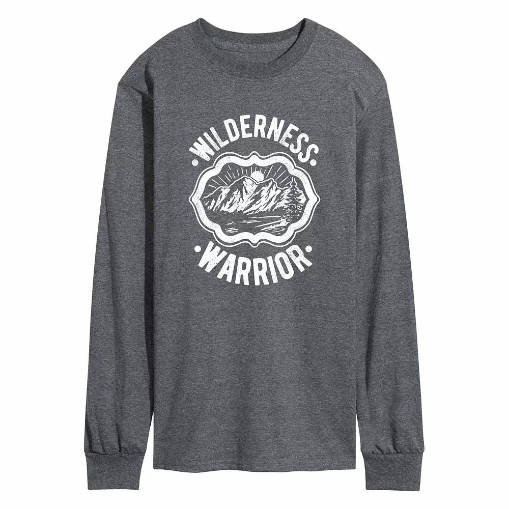 Mens Wilderness Warrior Tee Heather Grey Product Image