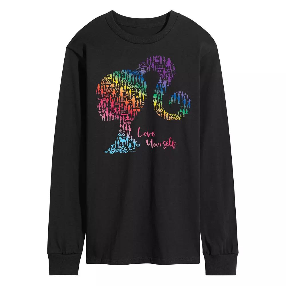 Men's Barbie Pride Long Sleeve Graphic Tee,  Product Image