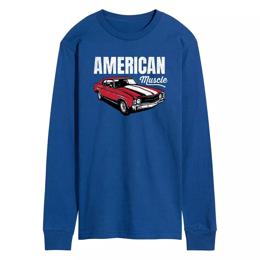 Men's American Muscle Long Sleeve Graphic Tee,  Product Image
