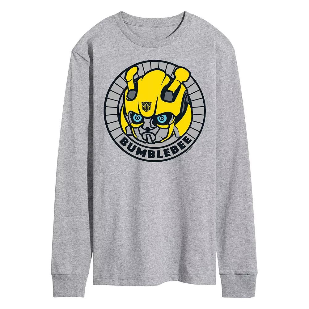 Men's Transformers Bumblebee Badge Long Sleeve Graphic Tee,  Product Image
