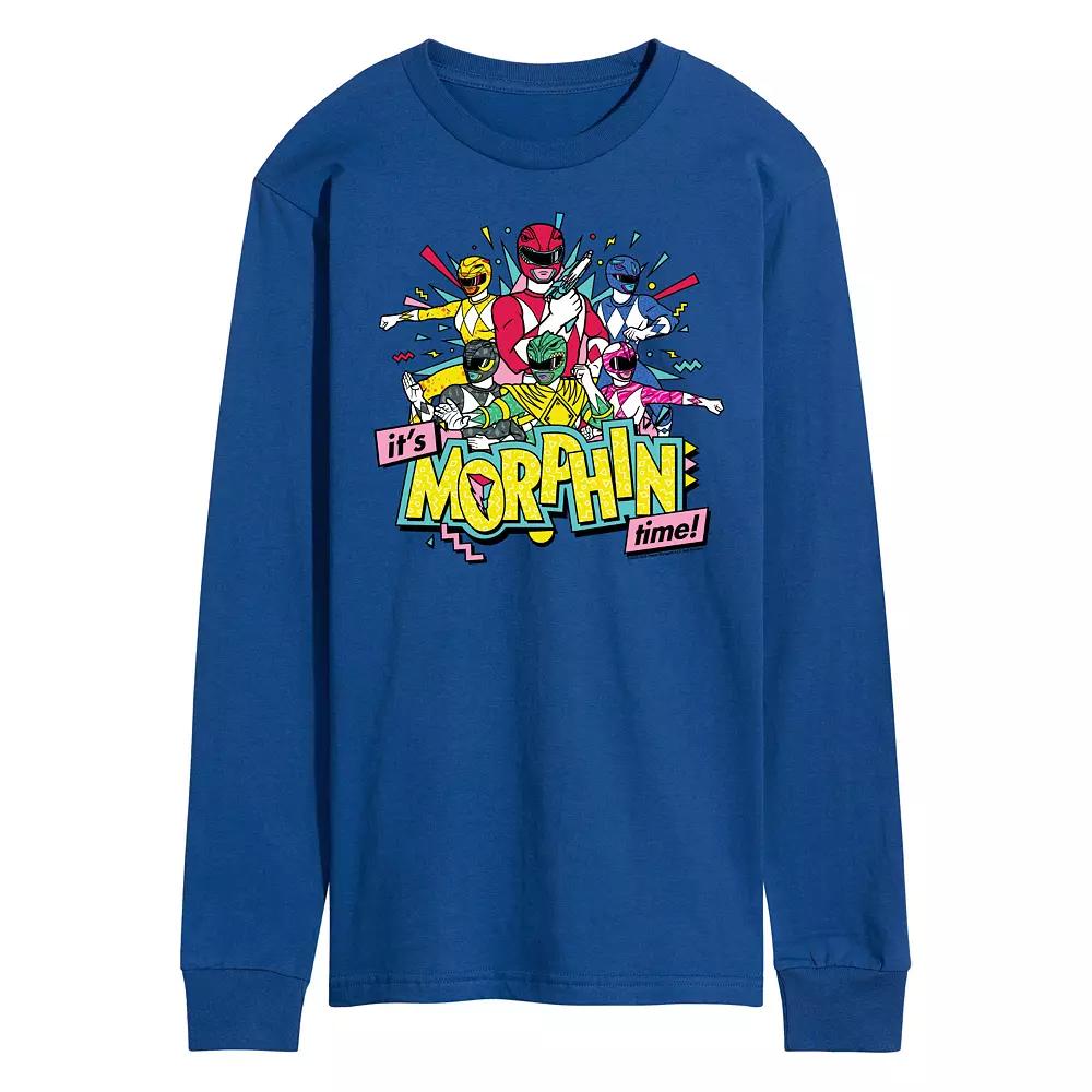 Men's Power Rangers It's Morphin Time Long Sleeve Graphic Tee,  Product Image