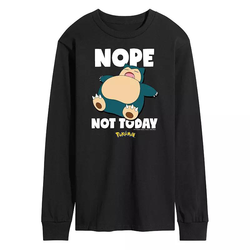 Men's Pokemon Nope Not Today Long Sleeve,  Product Image