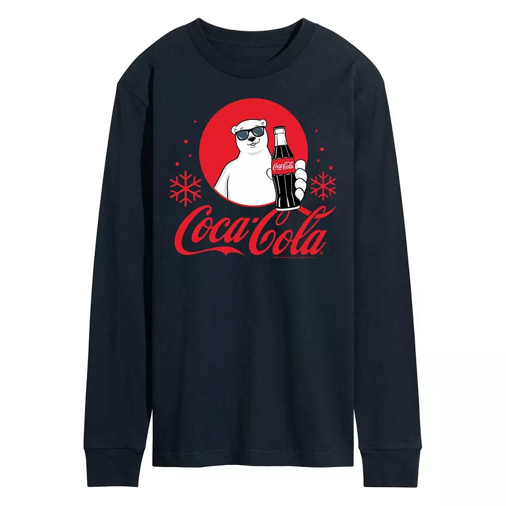 Men's CocaCola Polar Bear Long Sleeve Graphic Tee,  Product Image