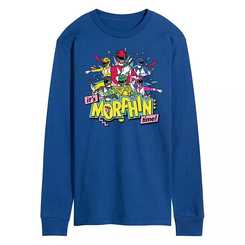 Men's Power Rangers It's Morphin Time Long Sleeve Graphic Tee,  Product Image