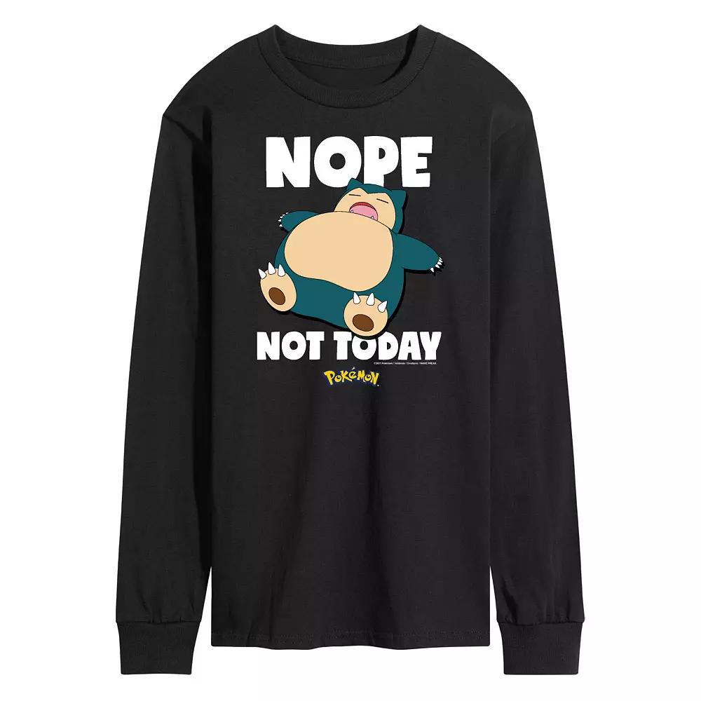 Men's Pokemon Nope Not Today Long Sleeve,  Product Image