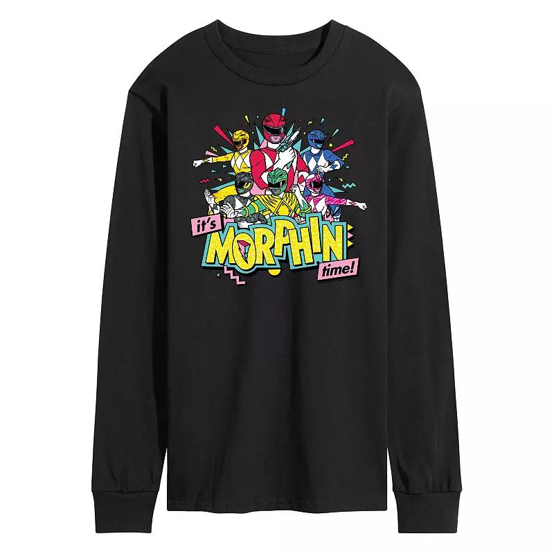 Men's Power Rangers It's Morphin Time Long Sleeve Graphic Tee,  Product Image