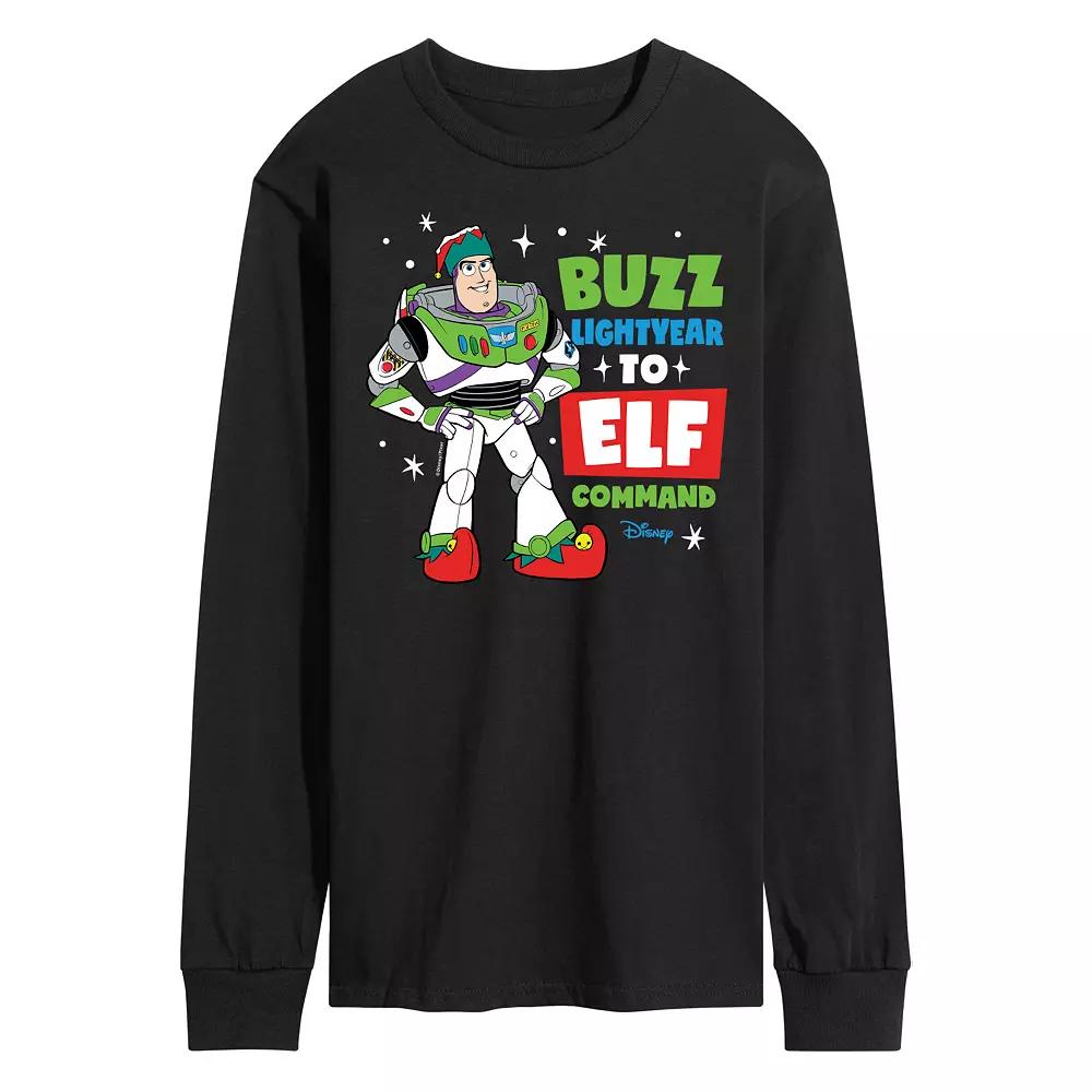Disney / Pixar's Toy Story 4 Buzz Lightyear Men's Long Sleeve Graphic Tee,  Product Image