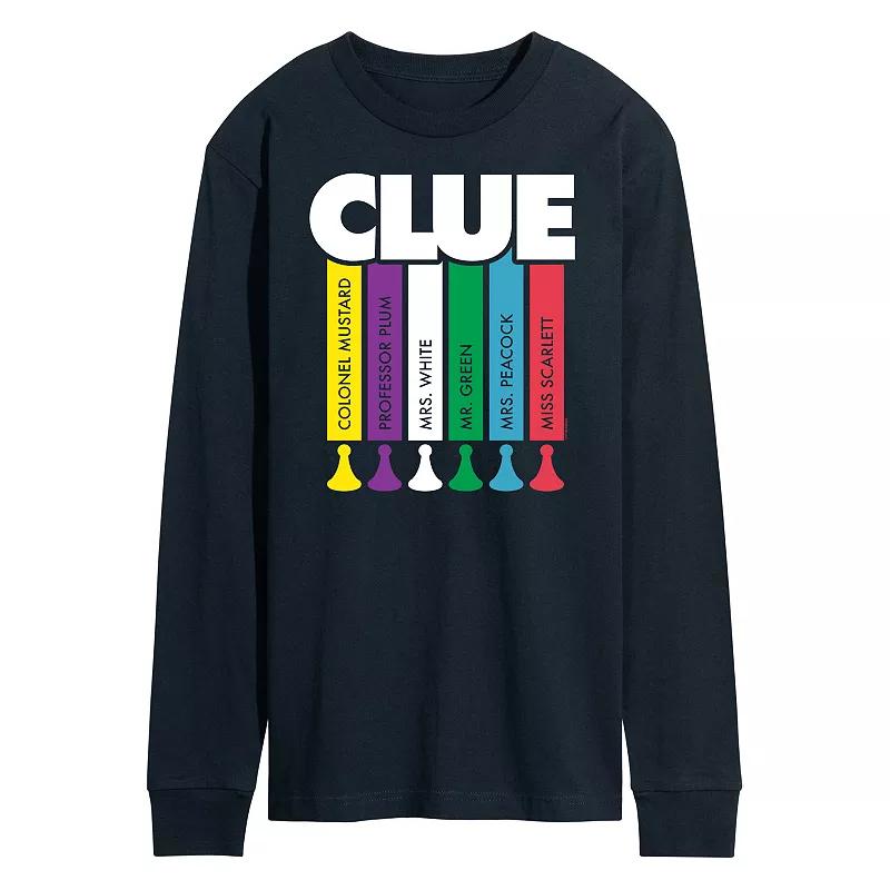 Men's Clue Logo Characters Long Sleeve Graphic Tee by Hasbro,  Product Image