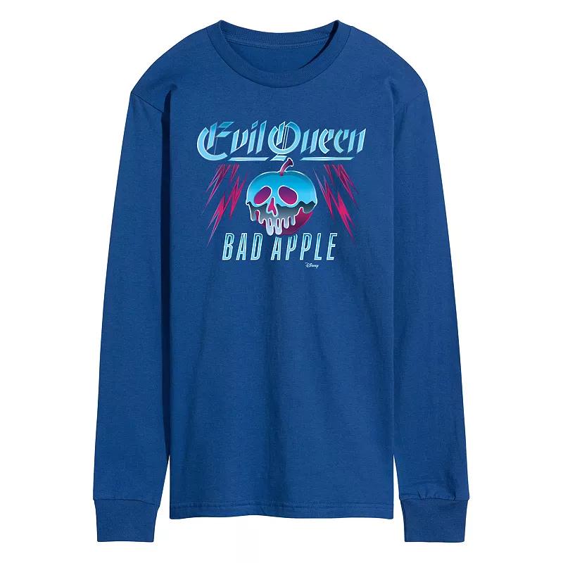 Disney Villains Snow White Evil Queen Men's Bad Apple Long Sleeve Graphic Tee,  Product Image