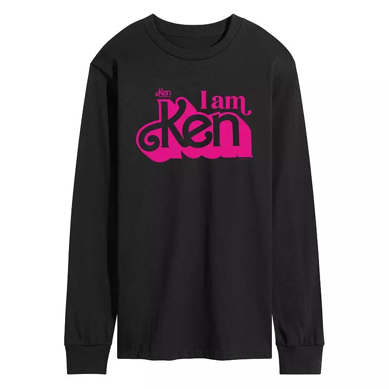Men's Barbie™ The Movie I Am Ken Long Sleeve Graphic Tee,  Product Image