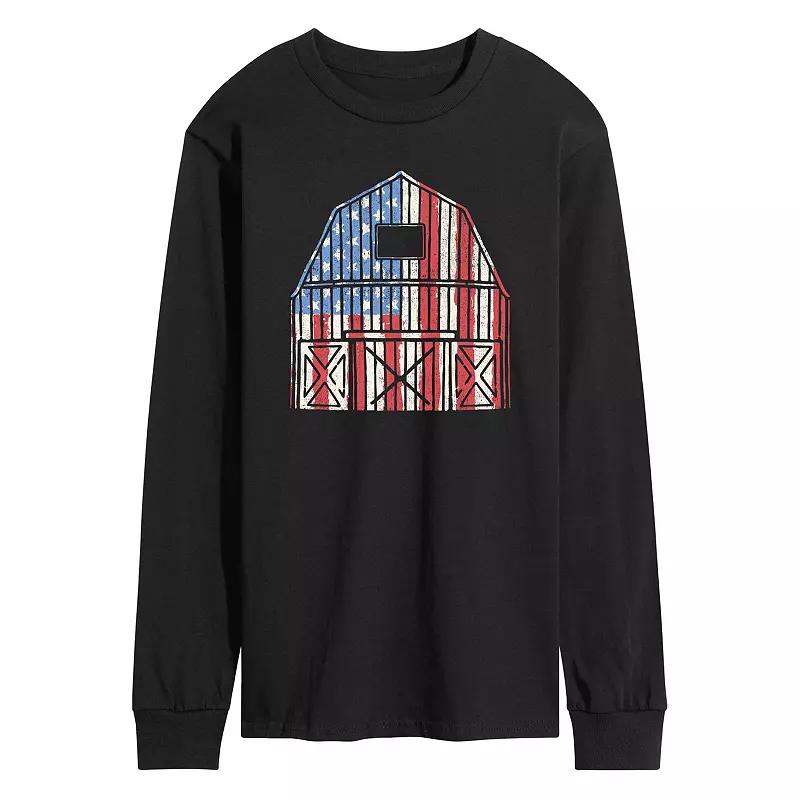 Men's USA Barn Long Sleeve Graphic Tee.,  Product Image