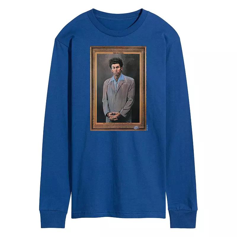 Men's Seinfeld Kramer Portrait Long Sleeve Graphic Tee,  Product Image