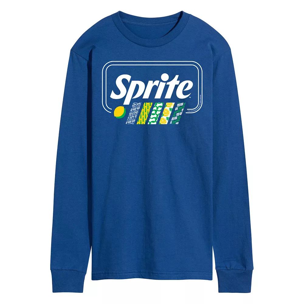Men's Sprite Pattern Stripes Long Sleeve Graphic Tee,  Product Image