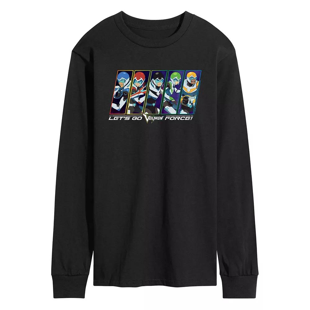 Men's Voltron Lets Go Voltron Force Long Sleeve Graphic Tee,  Product Image