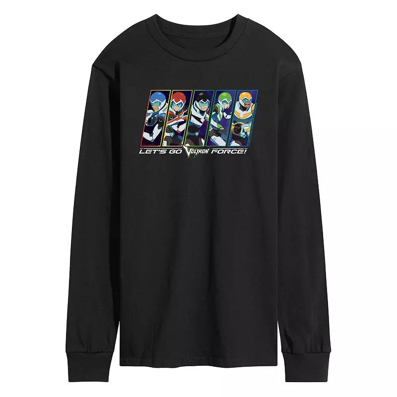 Men's Voltron Lets Go Voltron Force Long Sleeve Graphic Tee,  Product Image