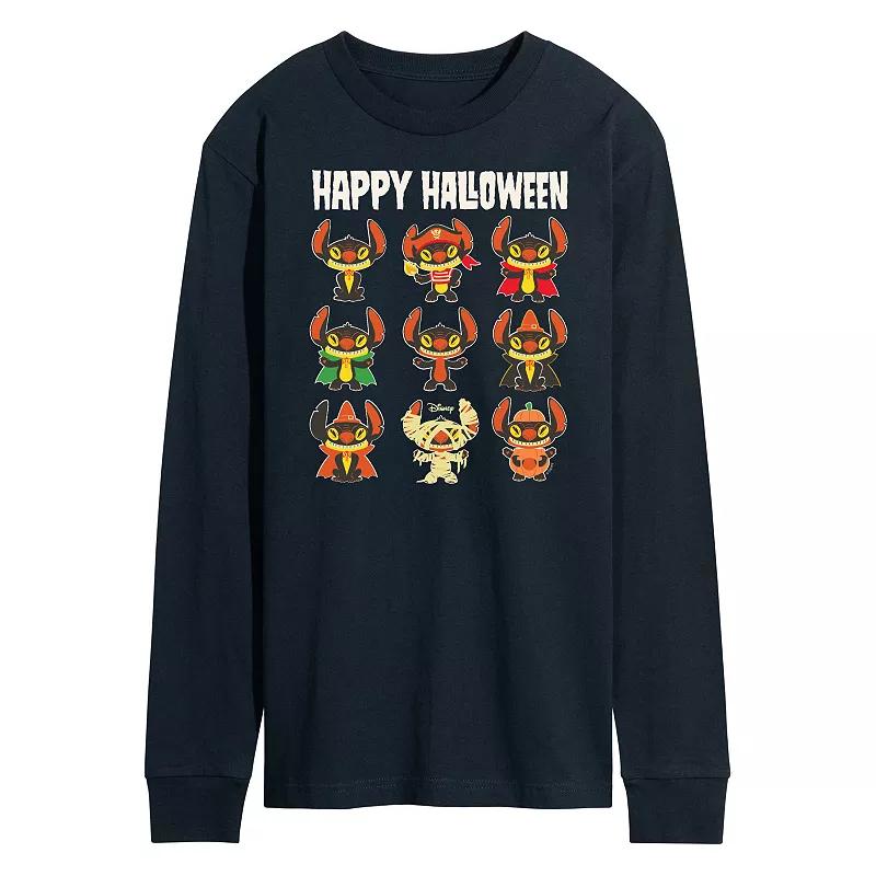 Disney's Lilo & Stitch Men's Happy Halloween Long Sleeve Tee,  Product Image