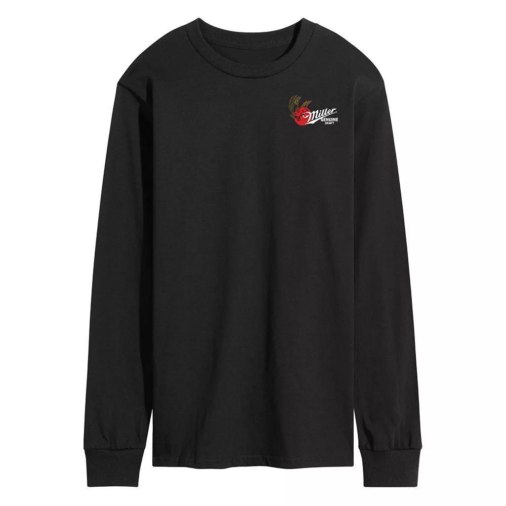 Men's CocaCola 90s Wordmark Logo Long Sleeve Graphic Tee,  Product Image