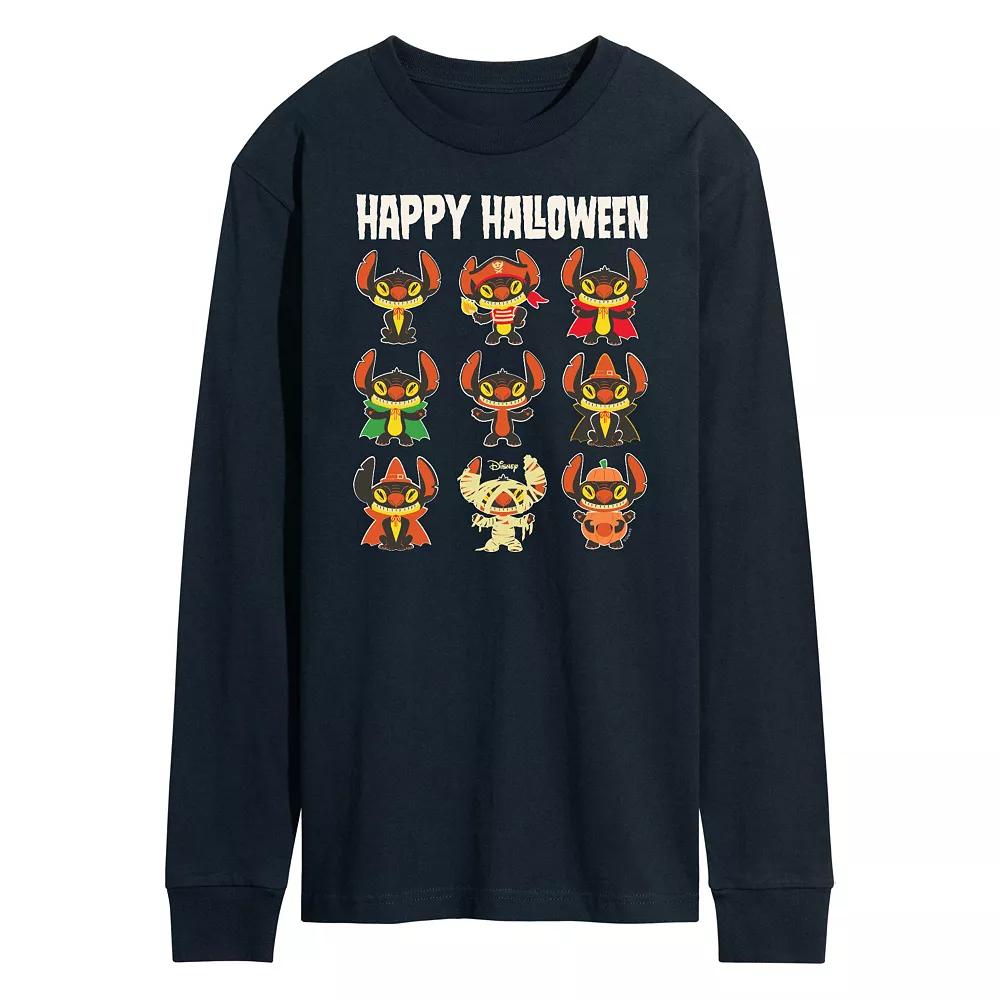 Disney's Lilo & Stitch Men's Happy Halloween Long Sleeve Tee,  Product Image