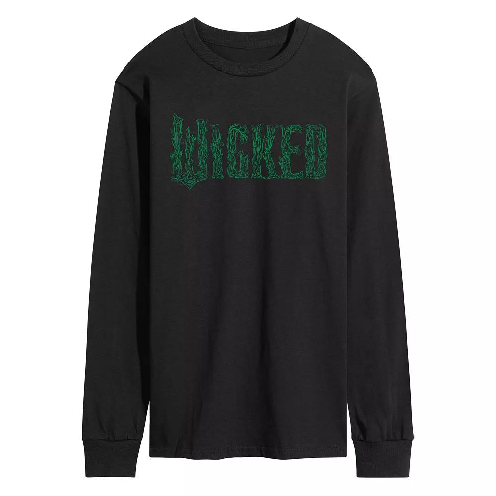 Men's Wicked For Good Logo Tree Branch Long Sleeve Graphic Tee,  Product Image