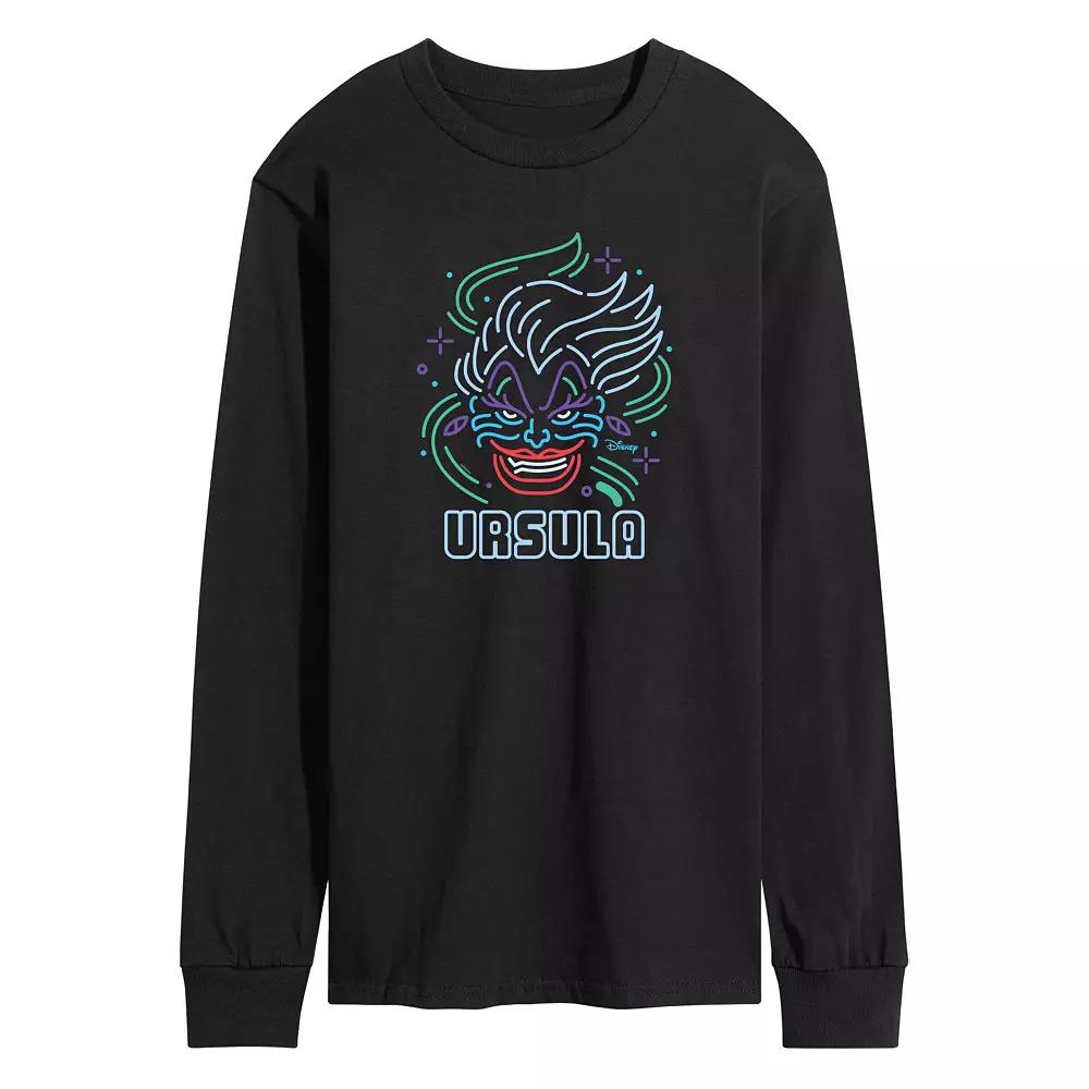Disney Villains The Little Mermaid Ursula Men's Neon Long Sleeve Graphic Tee,  Product Image