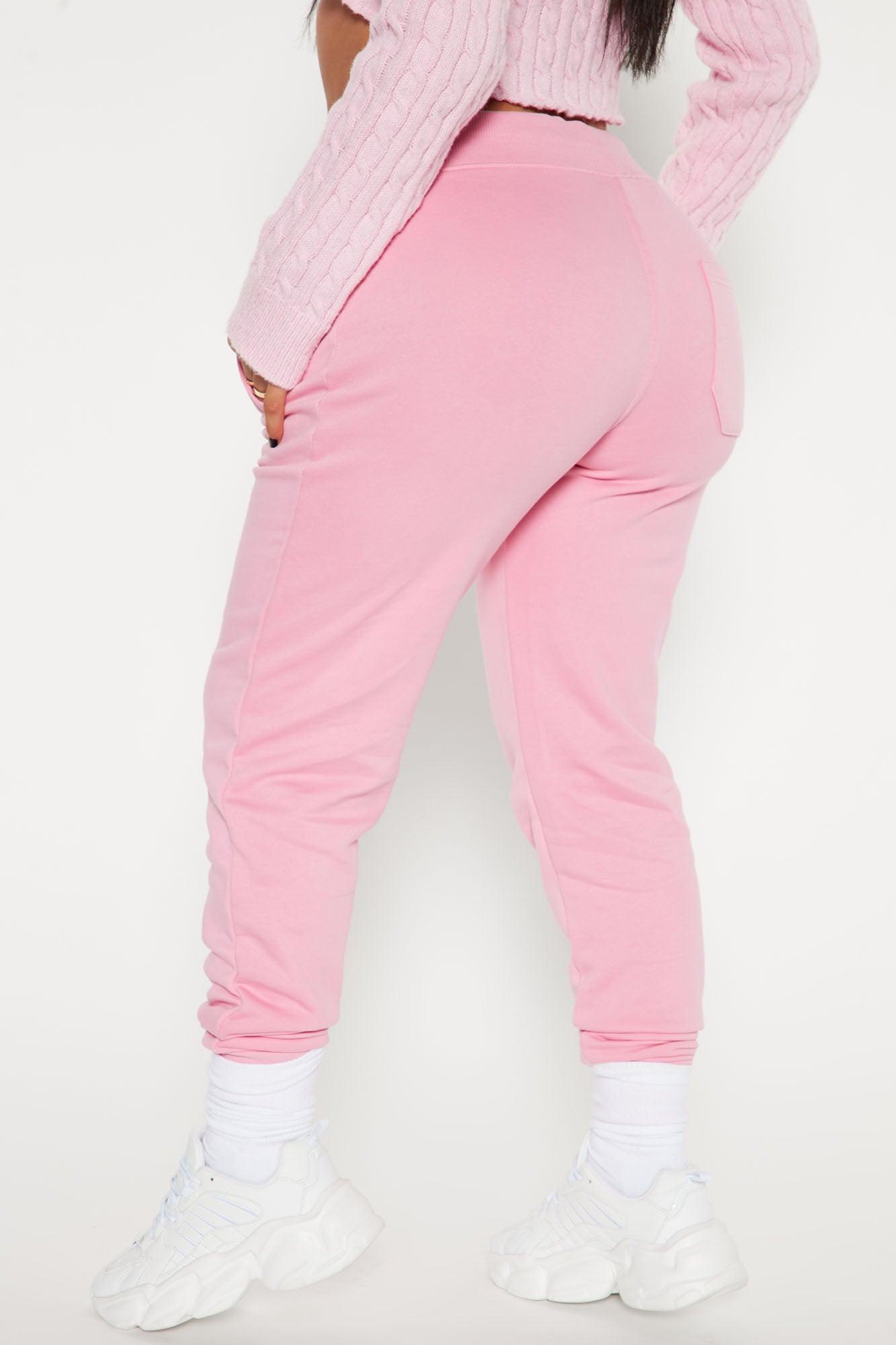 Stole Your Boyfriend's Oversized Jogger - Pink Product Image