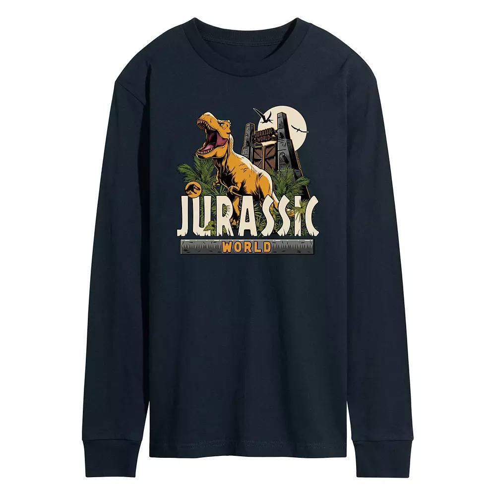 Men's Jurassic World T Rex Long Sleeve Graphic Tee,  Product Image