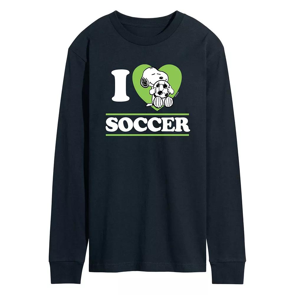 Men's Peanuts Snoopy "I Love Soccer" Tee,  Product Image