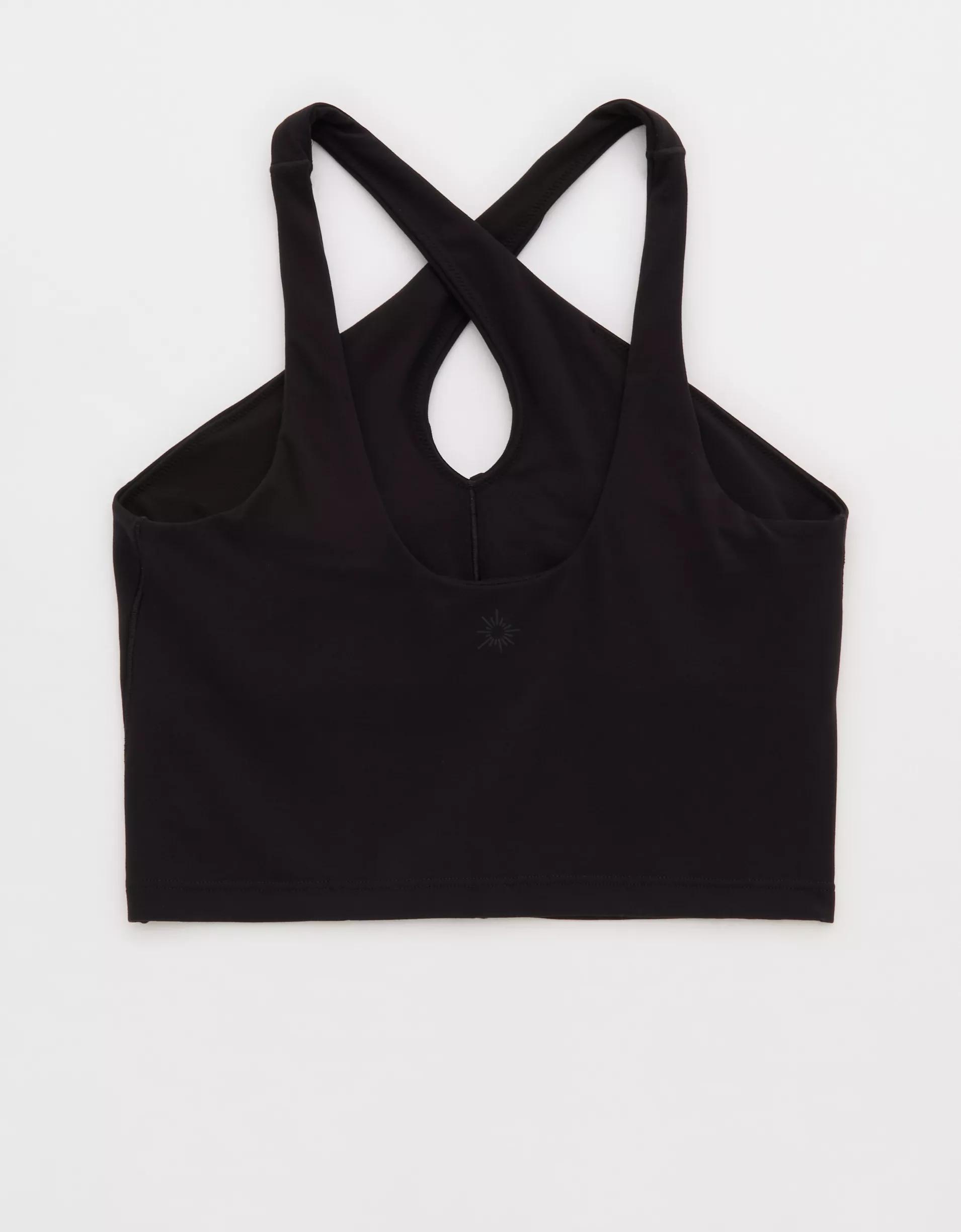 OFFLINE By Aerie Real Me XTRA Criss Cross High Neck Sports Bra Product Image