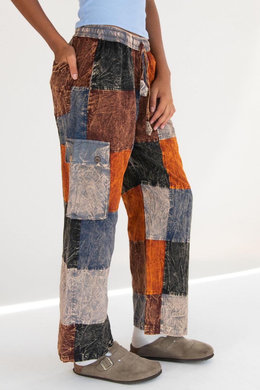 Checker Patchwork Pants Product Image