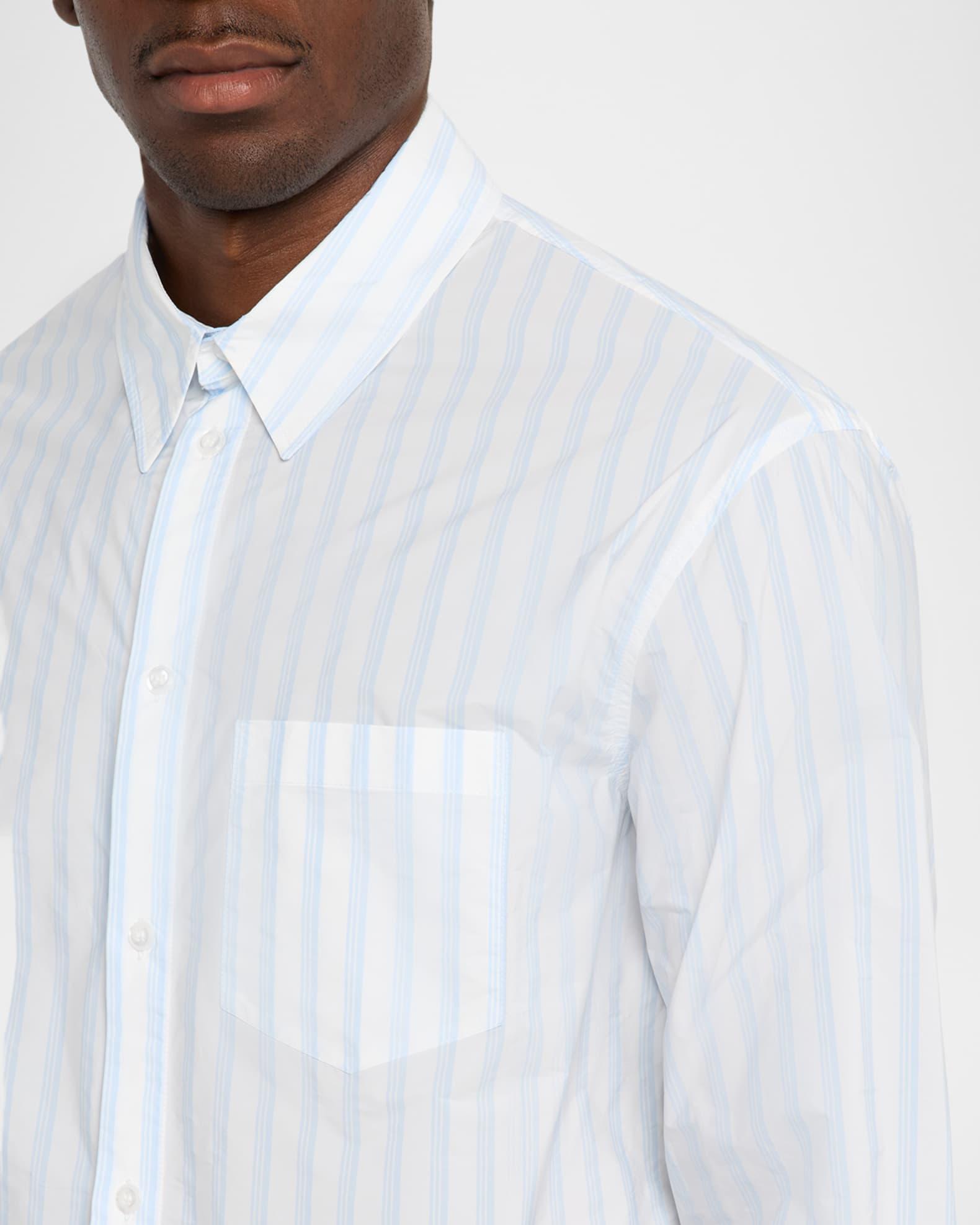 Men's Multi-Stripe Pocket Sport Shirt Product Image